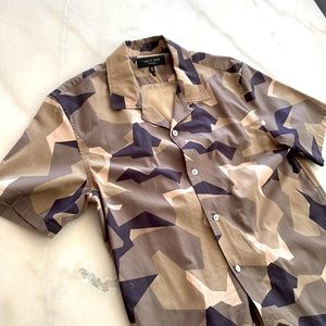 Rag & Bone Short Sleeve button up - Camo